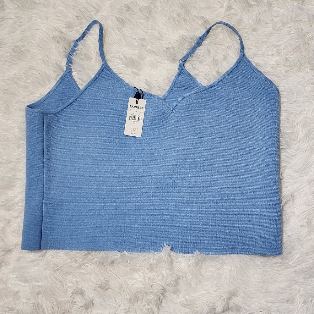Blue Sleeveless Women's Top